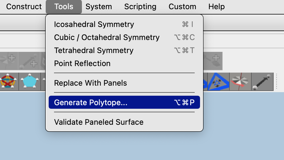 Generate Polytope command